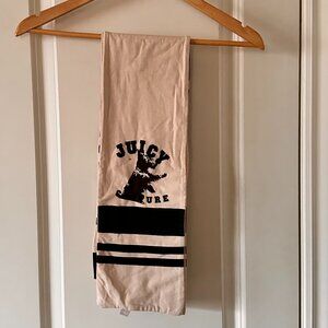 Juicy Couture Black And Beige Scarf